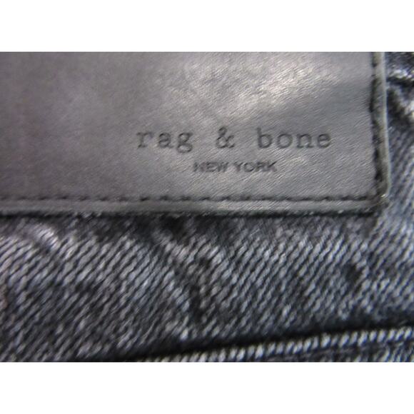 RAG and BONE Washed Black Tapered 36x27 Cotton Button Closure USA Jeans - Picture 3 of 6